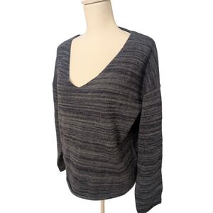 United By‎ Blue Organic Cotton V-Neck Women's Long Sleeve Sweater Size XL Soft